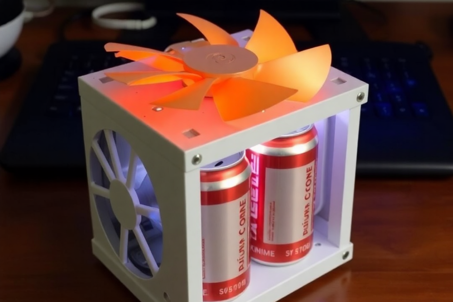 Old Laptop Cooling Fan + Peltier Module → 6-Can USB Mini Fridge in 30 Minutes